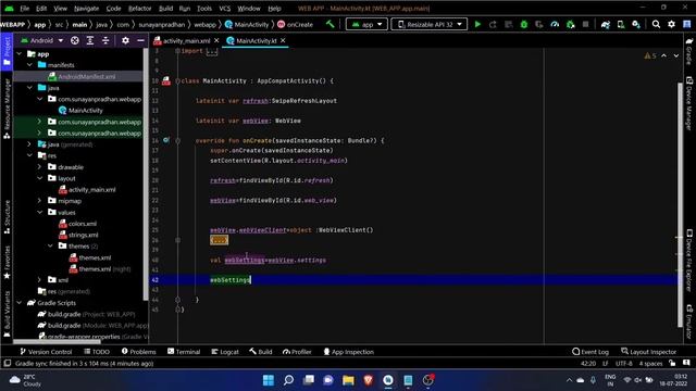 How To Convert Any Website Into an Android App Free Using ANDROID STUDIO || Kotlin || Hindi