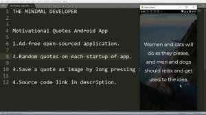 Motivational Quotes Android App || Source Code || FOSS Coder