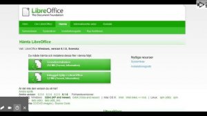 Installera Libre Office för Windows