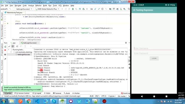 Android Automated User Interface Testing With Espresso