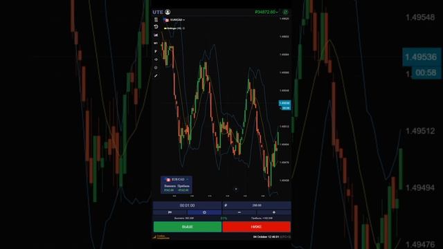 BINARY OPTION  UTE LIMITED  ТРЕЙДИНГ # 67 #инвестиции #pocketoption #акции
