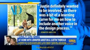 Sneak peek of Jennifer Aniston and Justin Theroux's California home on GMA