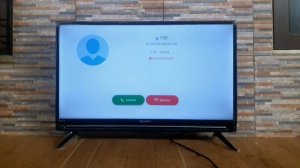 SHARP AQUOS TV Google meet+Sipnetic incoming calls test