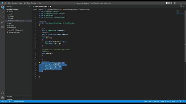 Unity Pause Menu Tutorial For Beginners