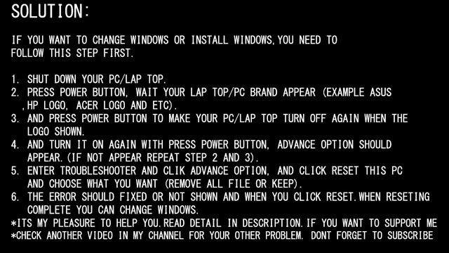 Couldnt find recovery environment - Windows [SOLVED]