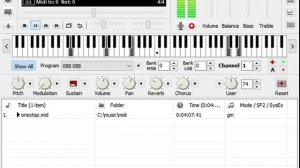 onestop.mid — Midi Player, OPL3 soundfont