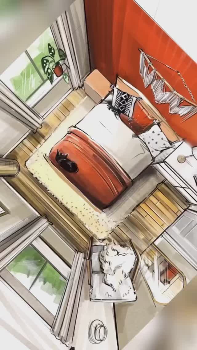 Скетчинг на диване 🎨