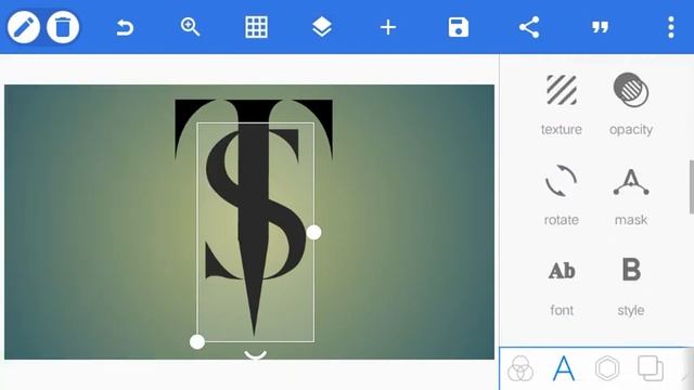 T S Logo design on Pixel Lab || T S Logo on Android