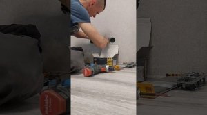блок розеток под ТВ тумбу - чистовая установка