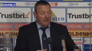 PEC Zwolle - Willem II (1-0); persconferentie © 2015 kvpm.nl