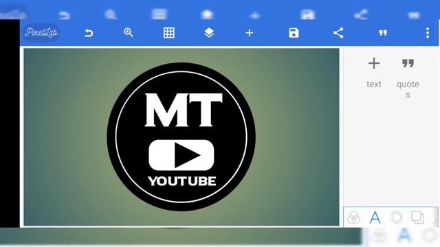 How to make MT LOGO design in PIXEL LAB || IN ANDROID DEVICE || Mobile Tech