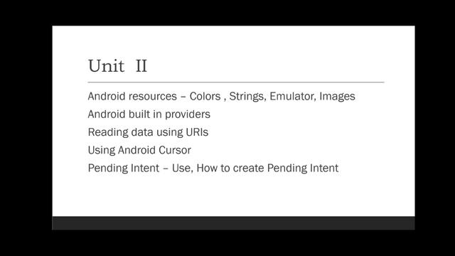 IMPORTANT TOPICS ANDROID PROGRAMMING VITH SEMESTER BSC COMPUTER SCIENCE BCA#bsccs#calicutuniversity