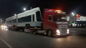 В Уфу привезли ещё один трамвай из Москвы.
