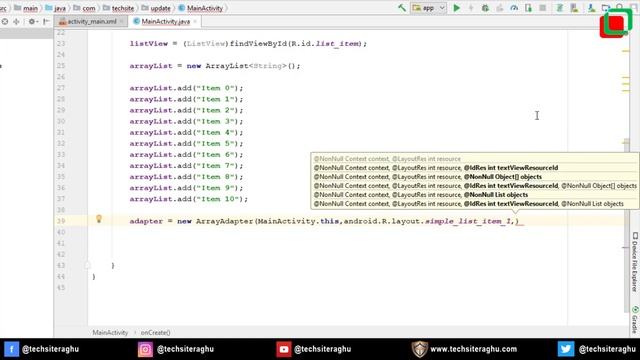 How to Create ListView in Android Studio | Step-by-Step Tutorial for Beginners