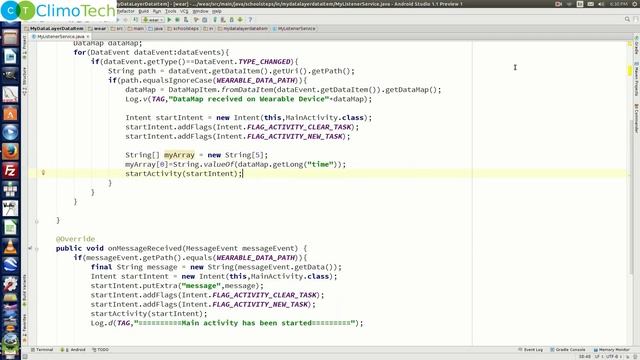 Synching Data Items - Receiving Data Item by Wearable - Tutorial 28