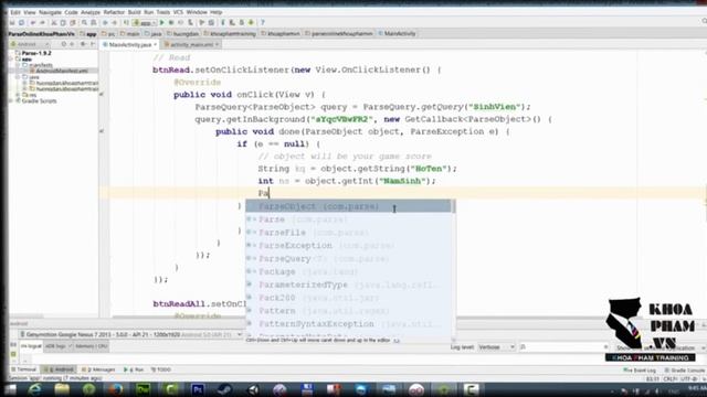 Bài 35: Đọc PARSE FILE Trong Một Class - Học Lập Trình Android Cơ Bản Tại Khoa Phạm