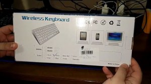 BK3001BA Bluetooth Wireless Russian Keyboard видеоотзыв