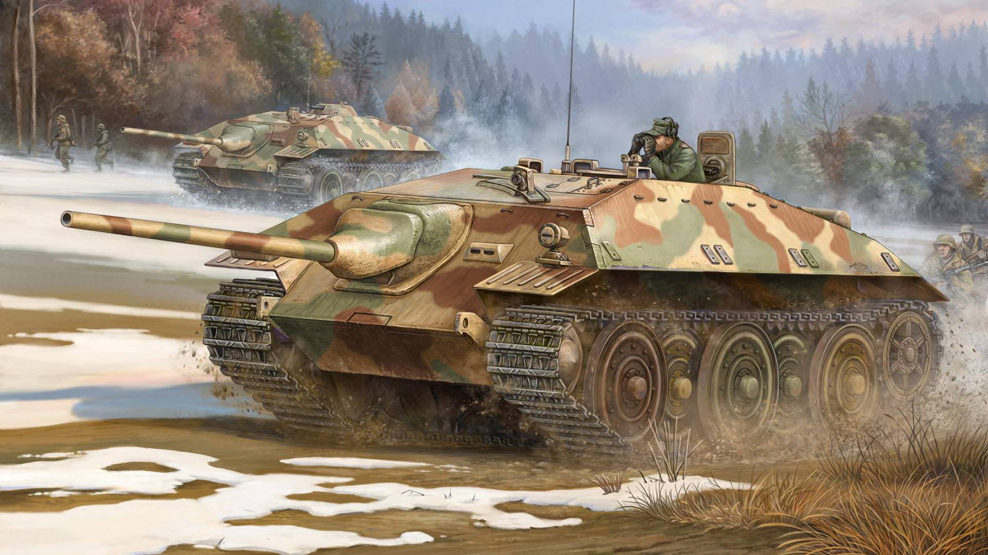 E-25 Entwicklungsfahrzeug Tank 1/35 от Trumpeter. Что в коробке?