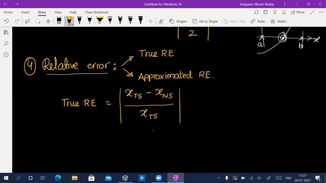 Error estimation & Solved problem using Bisection Method