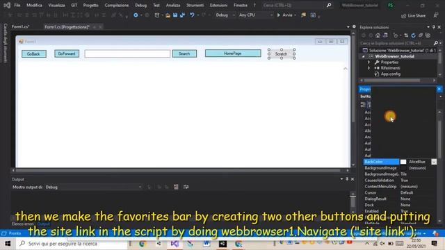 How to make a WebBrowser in visual studio c# tutorial
