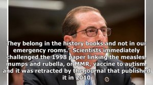 Alex Azar praises Trump for public shift on vaccines