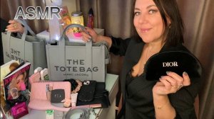 ASMR👝 What's in my purse/ЧТО В МОЕЙ СУМКЕ MARC JACOBS/😴 Триггеры Таппинг Мурашки