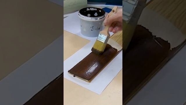 Лазурь для дерева dkWoodwax палисандр нанесение и демонстрация