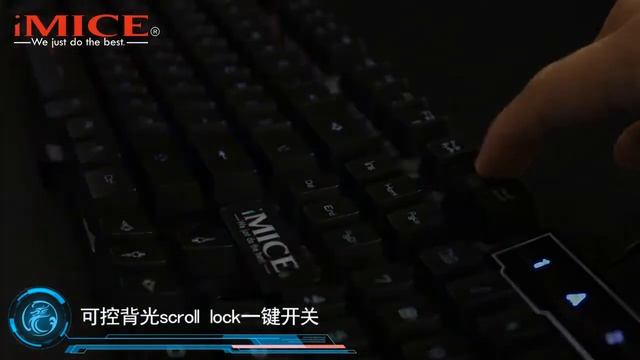 Игровая клавиатура iMice с подсветкой. Видеоролики с Aliexpress