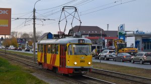 Трамвай Tatra T3SU КВР Барнаул-3063. Покатушки по Барнаулу.