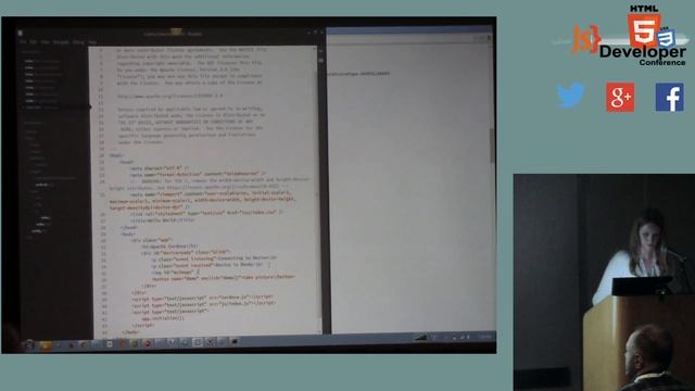 HTML5DevConf Lisa DeLuca, IBM:Writing Hybrid Mobile Applications using HTML, JS& CSS,Apache Cordova
