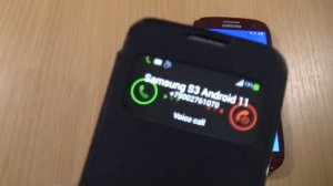 Incoming call & Outgoing call at the Same Time Samsung GalaxyS4 mini lte black cover +S3 Android 1
