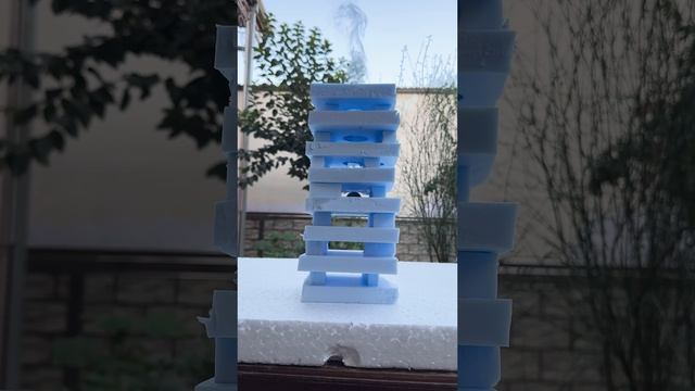 Hot ball vs layers of foam #shorts #viral #satisfying