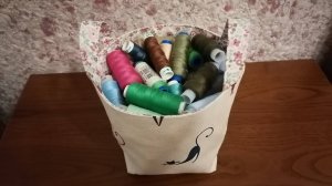 Текстильная корзина своими руками.