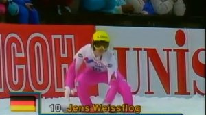 PŚ/TCS Oberstdorf 30.12.1990 - relacja z zawodów (j. niemiecki/polskie napisy)