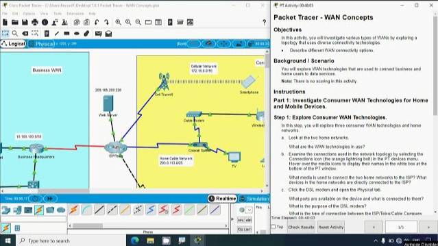 7.6.1 Packet Tracer - WAN Concepts смотреть онлайн