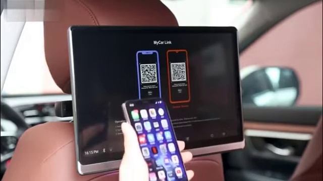 14 inch OTA online software update and MyCar Link phone control 4K Android Headrest Monitor