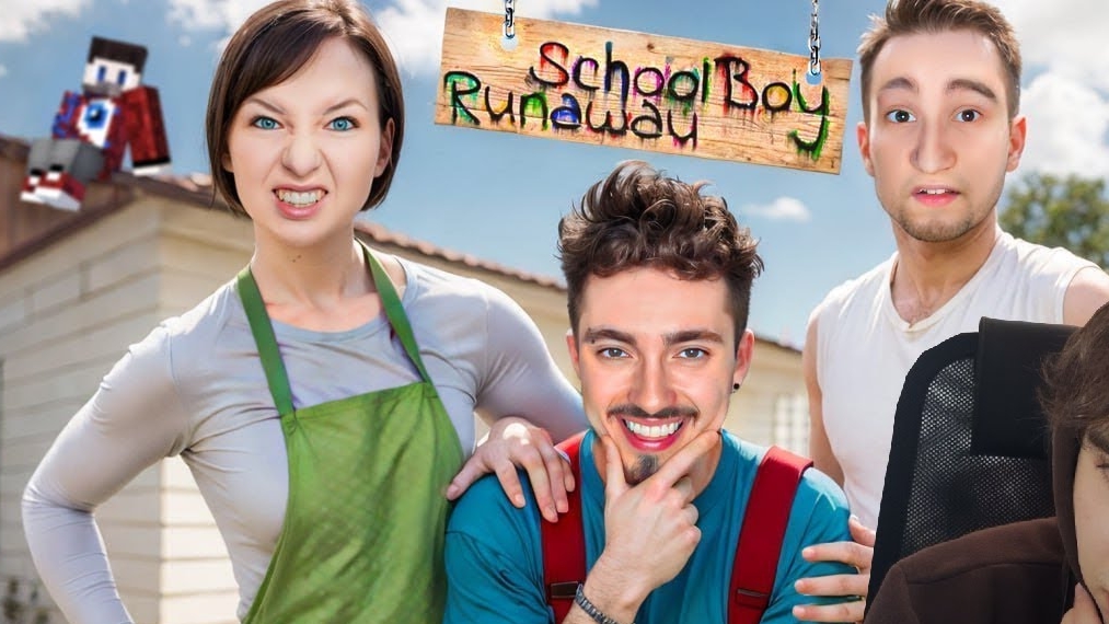 СБЕГАЮ ОТ ЗЛЫХ РОДИТЕЛЕЙ В SCHOOLBOY RUNAAWAY В МАЙНКРАФТ!