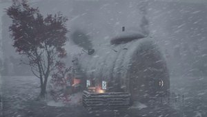 Эпическая снежная буря в Старой бревенчатой хижине в горах Непала, Лхоцзе┇ Воющий ветер убаюкивает