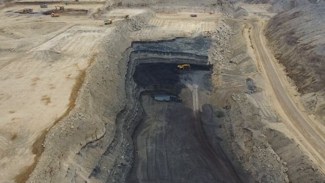 Работы на карьере. Съемка БПЛА