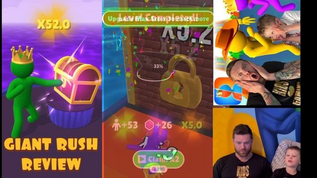 Giant Rush Funny Kids Gaming 2021 Review (Apple IPhone Android App Gameplay) смотреть онлайн