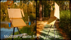 Modular palette for plein air work