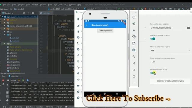 How to put Android Emulator always on top of screen | Speed Code | Code With Nix | AVD Manager