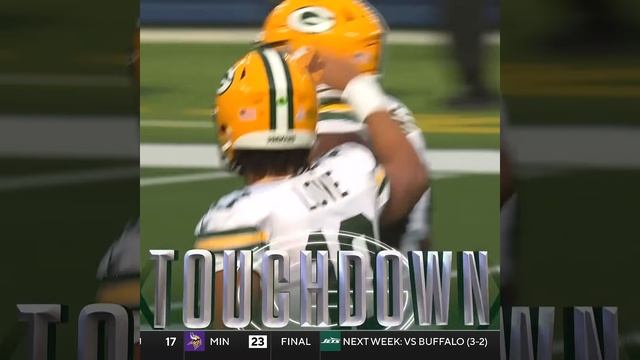 Tucker Kraft with a 66-yard touchdown catch from Jordan Love vs. Los Angeles Rams