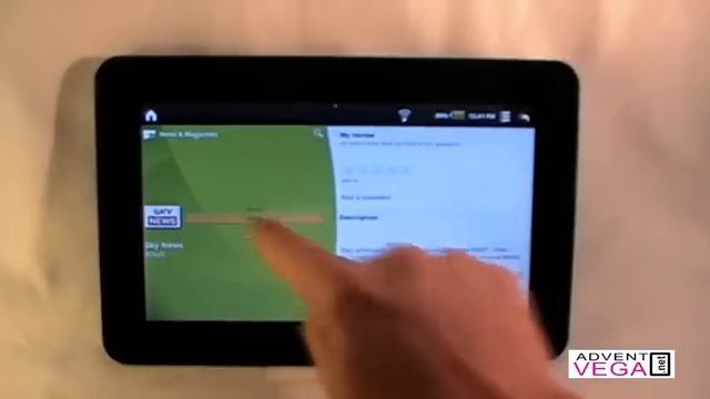 Download an App from Android Market on the Advent Vega Tablet PC