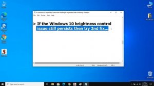 How to Fix Windows 10 Brightness Control Not Working | Brightness Slider is Missing | Easy Way