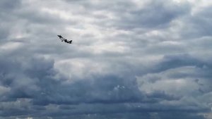 Взлёт истребителя Су-57. MAKS 2021