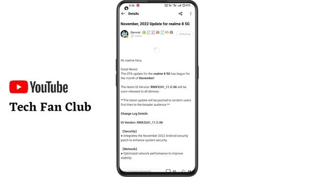 Realme UI 4.0 Update Android 13 Stable Update, Realme Ui 3.0 Android 12 Update Rollout November 202