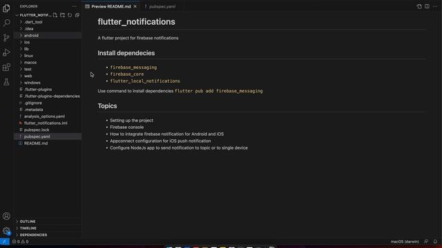 Intro - Flutter Firebase Push notification - Android and iOS
