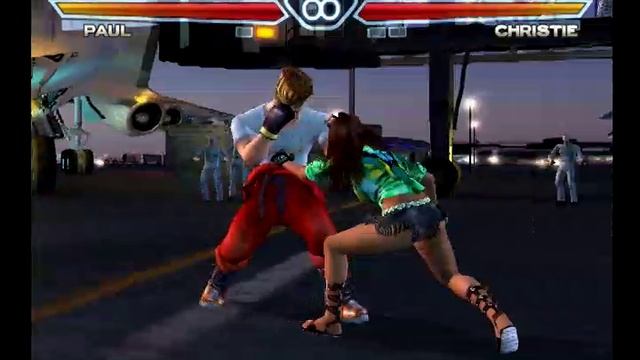 Tekken 4 PS2 - Arcade Mode with Hwoarang and Paul