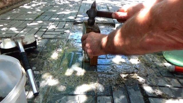 ✅Тротуарная плитка-ремонт.Sidewalk tile repair.